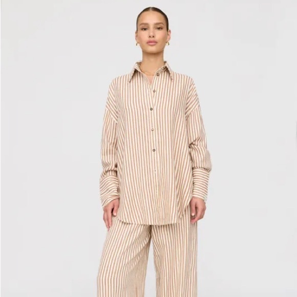 TALA | The Essential Striped Linen Shirt | Medium - Picture 6 of 8